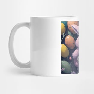 sad bunny easter sticker Mug